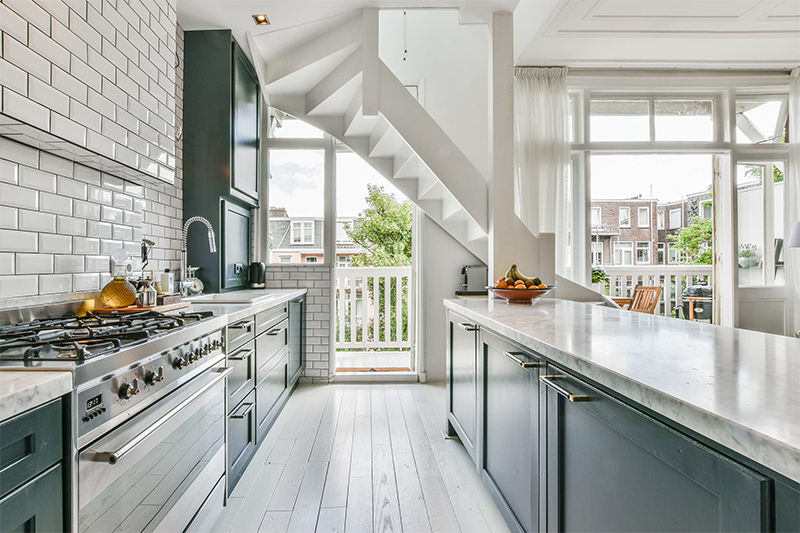 a luxury and beautiful kitchen interior design